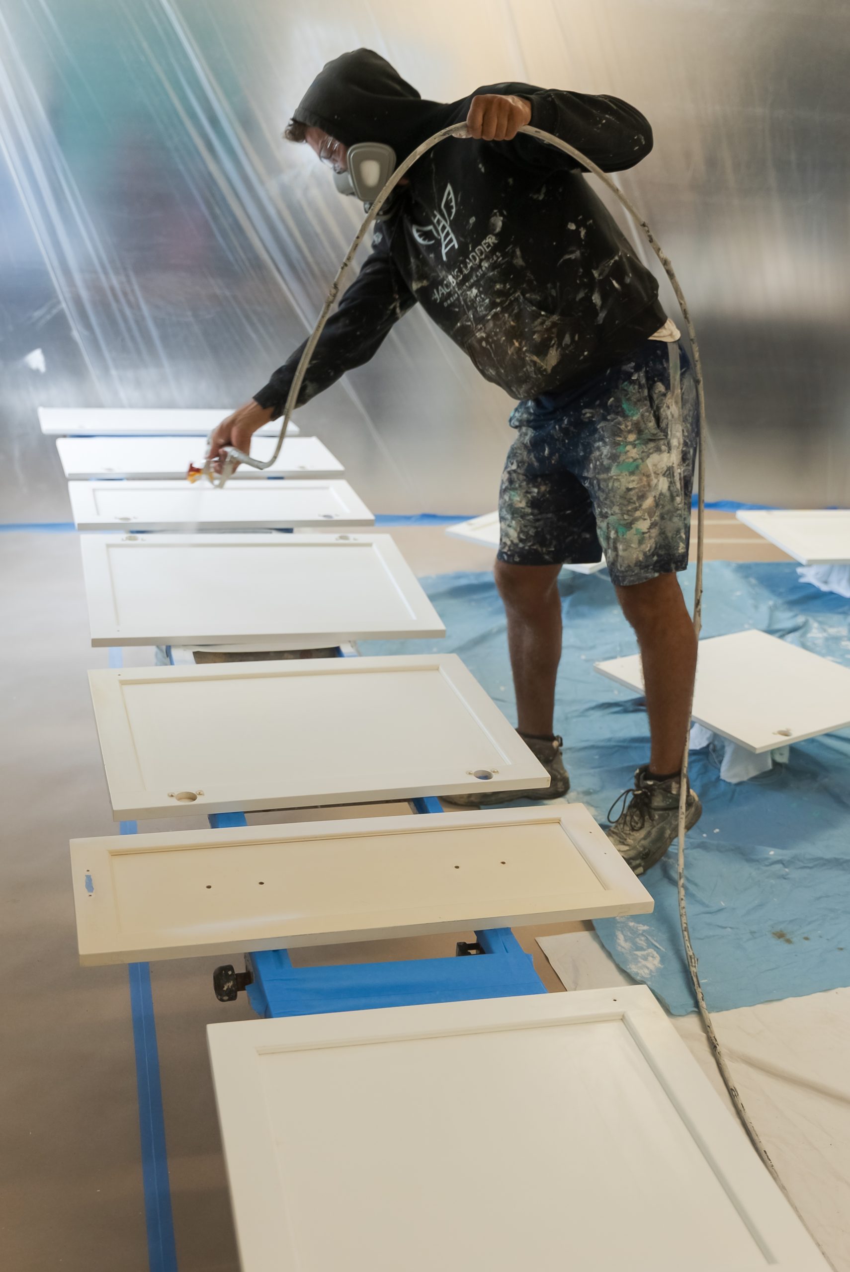 Spray painted cabinets Bermuda